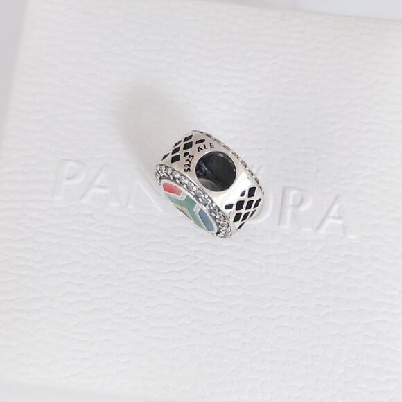 Pandora South Africa Flag Exclusive Bead Charm Sterling Silver with box - Picture 5 of 7